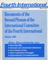 Fourth International Journal V. 14 No. 1: Documents of the Second Plenum of the ICFI